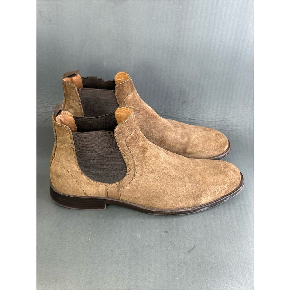 Johnston & Murphy brown suede Chelsea boots shoes men’s size 11.5